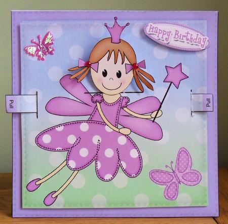 3D Fairy Twinkletoes Animated Moveable Wobble Head Card Kit by Johanna Lambert
