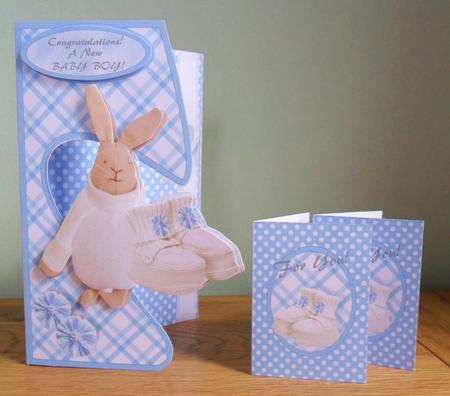 Open Fronts Card Kit - New Baby Boy by Johanna Lambert