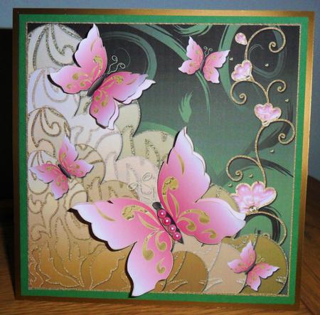 5 Butterflies Multi Scalloped Layers Topper 5 by Johanna Lambert