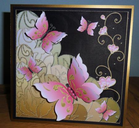 5 Butterflies Multi Scalloped Layers Topper 7 by Johanna Lambert
