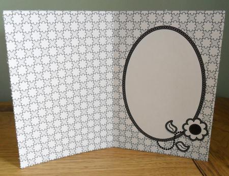 Black and White Flower Insert_blank by Johanna Lambert