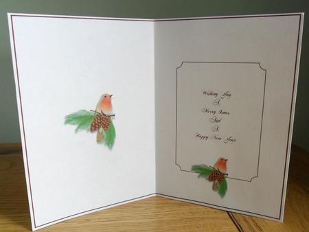 Robin Xmas Insert by Johanna Lambert