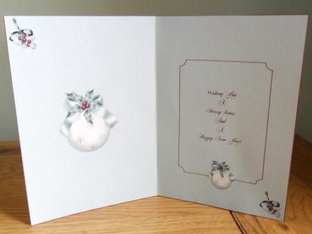 Xmas Bauble Insert by Johanna Lambert