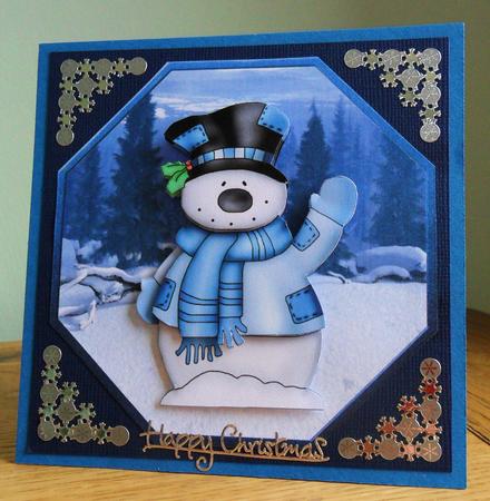 Waving Snowman by Johanna Lambert