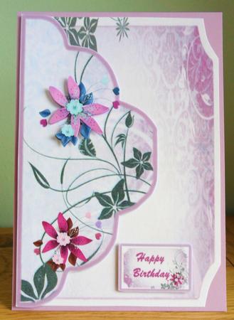 Birthday Purple Flower by Johanna Lambert
