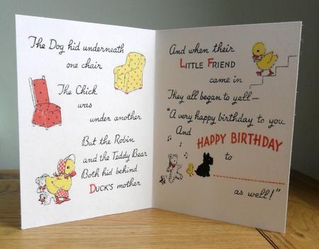 Childs Vintage Birthday Topper Insert by Johanna Lambert