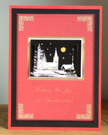 Christmas Winter Scene by Johanna Lambert