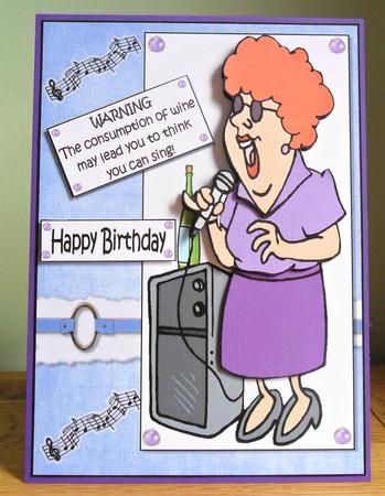 The Karaoke Queen Decoupage by Johanna Lambert