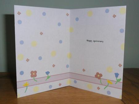 Doodle Flowers Happy Anniversary A5 Portrait Insert by Johanna Lambert