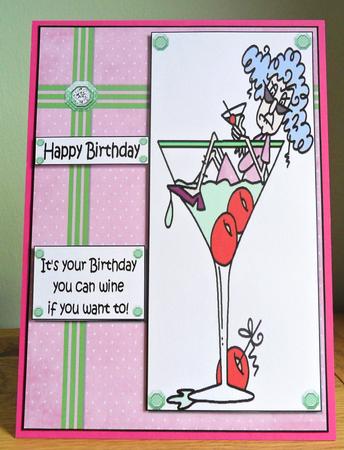Stella's Into the Wine Quick Card by Johanna Lambert