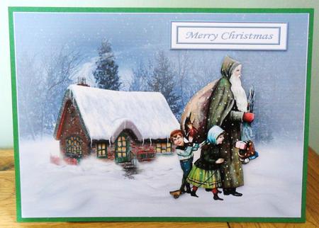 Vintage Santa at the Cottage Decoupage by Johanna Lambert