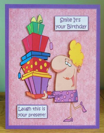 Smile Its Your Birthday Decoupage by Johanna Lambert