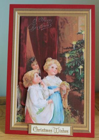 Christmas Wishes Decoupage Topper by Johanna Lambert