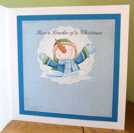 Hope You Christmas Cracker - Snowman Insert by Johanna Lambert