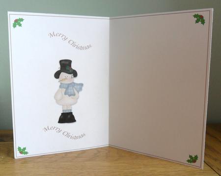 Xmas Insert Snowman by Johanna Lambert