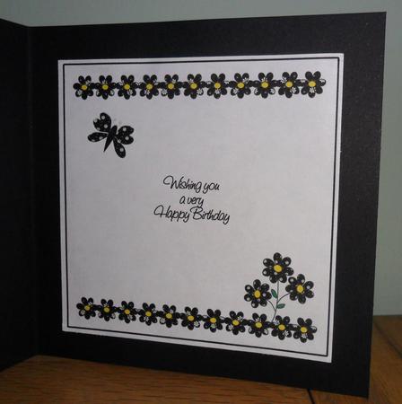 Daisy Daisy Birthday Insert by Johanna Lambert