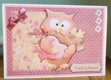 Thank Whoooo with Decoupage by Johanna Lambert