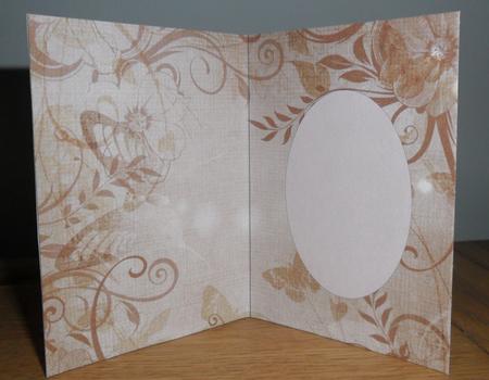 Mocha Floral Butterfly Insert by Johanna Lambert