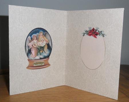 Vintage Nativity Snowglobe Insert by Johanna Lambert