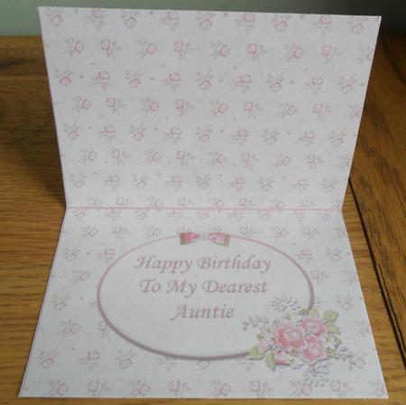 Insert Happy Birthday Dearest Auntie by Johanna Lambert