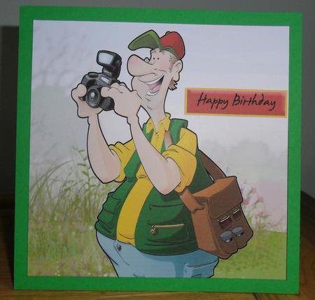 Photographer Dude 8x8 Quick Card by Johanna Lambert