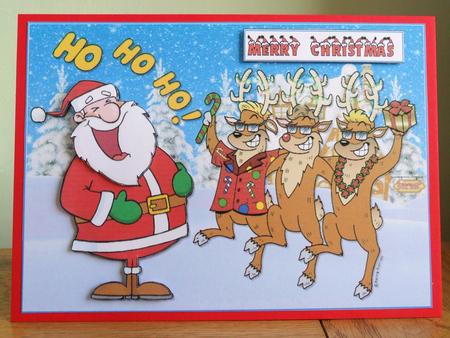 Ho Ho Ho Jolly Reindeer by Johanna Lambert