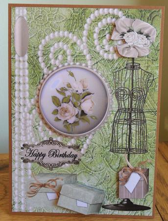 Vintage Happy Birthday by Johanna Lambert