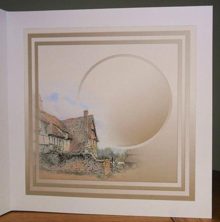 Vintage Old Cottage - 8in x 8in Insert Plate by Johanna Lambert