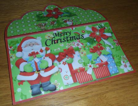 Santa with Gifts Hohoho Christmas Money Wallet by Johanna Lambert