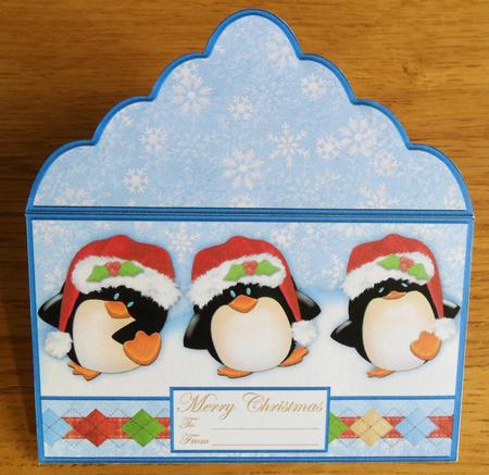 3 Merry Penguins Money Wallet Gift Envelope by Johanna Lambert
