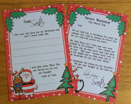 Child's Santa Letter to and from Santa by Johanna Lambert