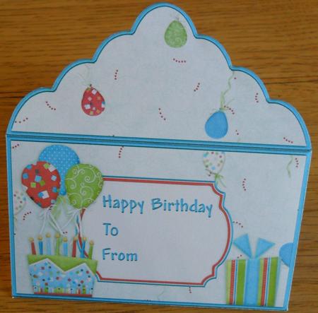 Birthday Cake Money Wallet Gift Envelope by Johanna Lambert