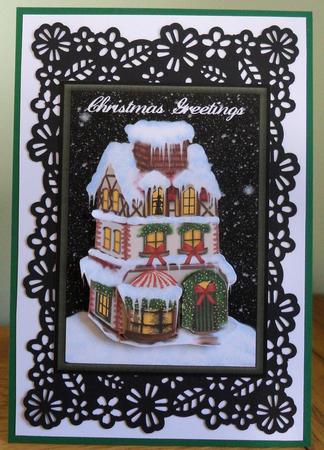 Country House at Christmas by Johanna Lambert