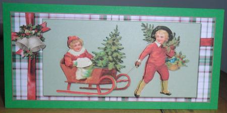 Vintage Bring Home the Christmas Tree Dl by Johanna Lambert