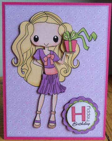 Girly Birthday Girl by Johanna Lambert