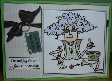 Stella is Making Dinner Quick Card by Johanna Lambert