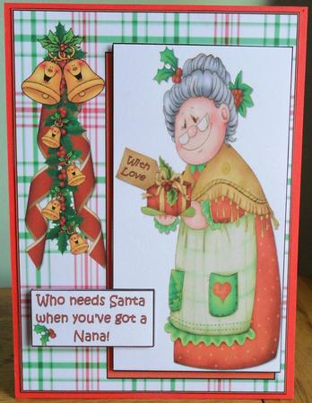 Who Needs Santa Eh Grandma Quick Card by Johanna Lambert
