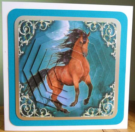 Wild Horse in the Moonlight Pyramid by Johanna Lambert