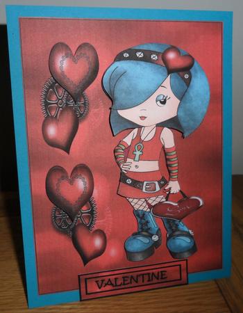 Goth Girl Valentine by Johanna Lambert