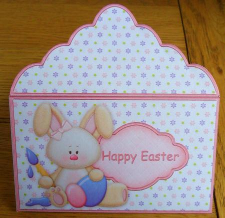 Easter Money Wallet Bunny Painting Eggs by Johanna Lambert