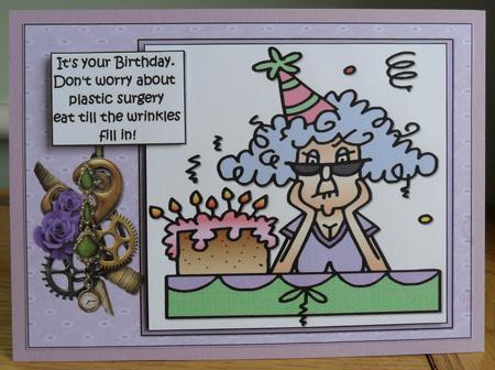 Stella Has No Need for Plastic Surgery Quick Card by Johanna Lambert