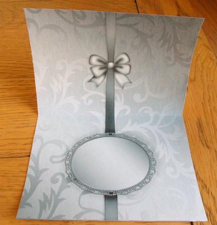 Elegant Metallic Greeting Matching Insert A5 Landscape by Johanna Lambert