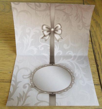 Elegant Metallic Greeting Matching Insert A5 Landscape by Johanna Lambert