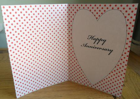 Happy Anniversary Insert Red 2 by Johanna Lambert