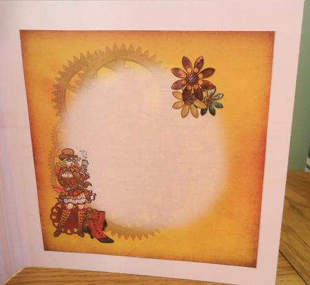 8x8 Miss Scarlet Steampunk Insert Plate by Johanna Lambert
