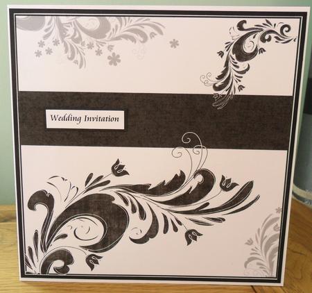 Black & White Swirls Wedding Topper by Johanna Lambert