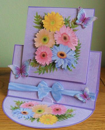 Over the Edge Easel Card Kit - Joyous Gerberas by Johanna Lambert