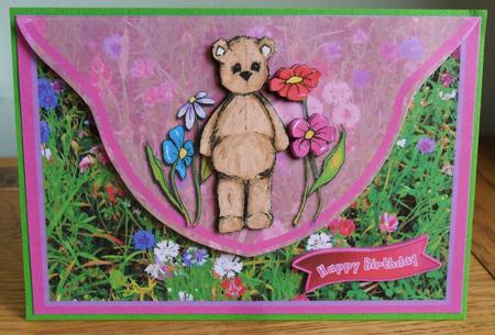 Threadbear in the Meadow by Johanna Lambert