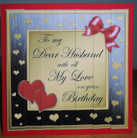 Wife Husband Quick Card with Side Stacker Topper by Johanna Lambert