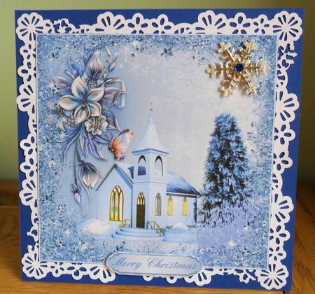 Winters Night Card Front/topper by Johanna Lambert